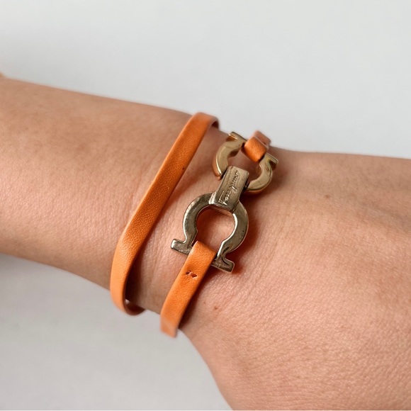 Salvatore Ferragamo Jewelry - Salvatore Ferragamo Gancini Leather Bracelet